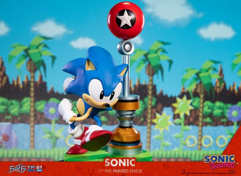 Sonic: Sonic the Hedgehog 11 inch PVC Statue van First 4 Figures – productfoto