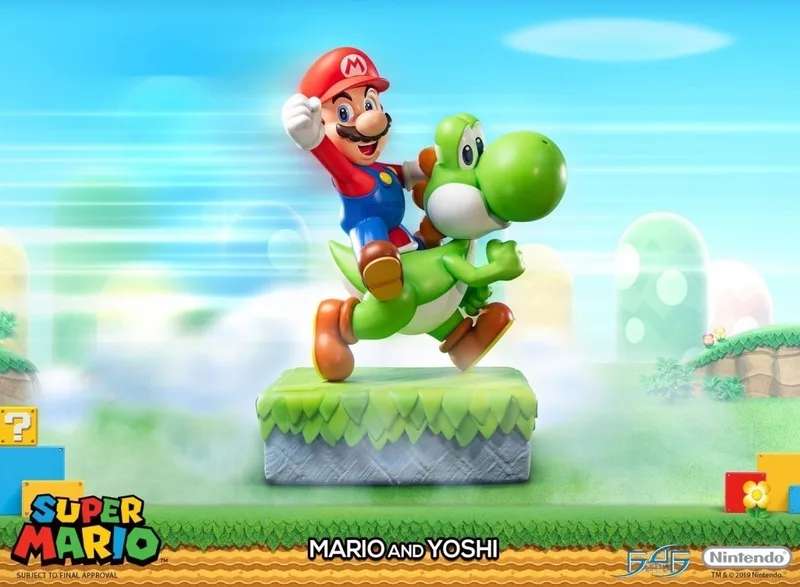 Super Mario19 inch Statue - Mario and Yoshi by First 4 Figures – product photo
