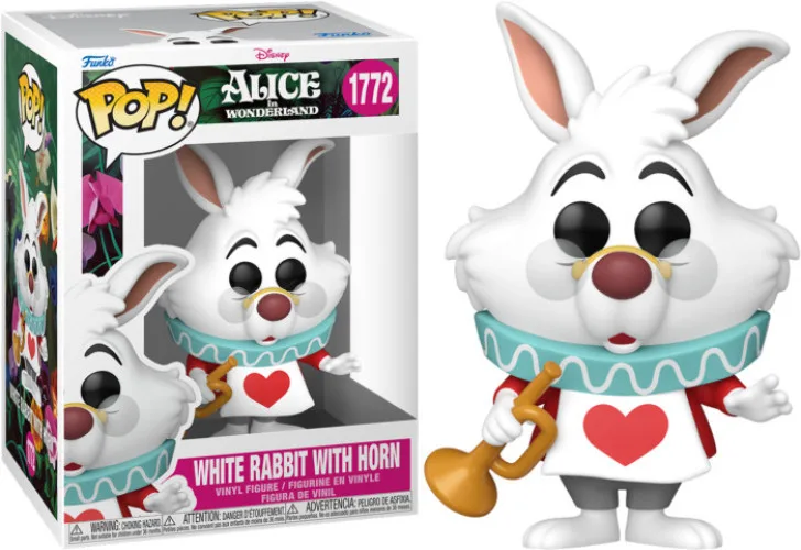 Alice in Wonderland Funko Pop Vinyl: White Rabbit with Horn van Funko – productfoto