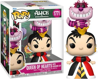 Alice in Wonderland Premium Funko Pop Vinyl: Queen of Hearts with Cheshire Cat by Funko – product photo 1 of 2