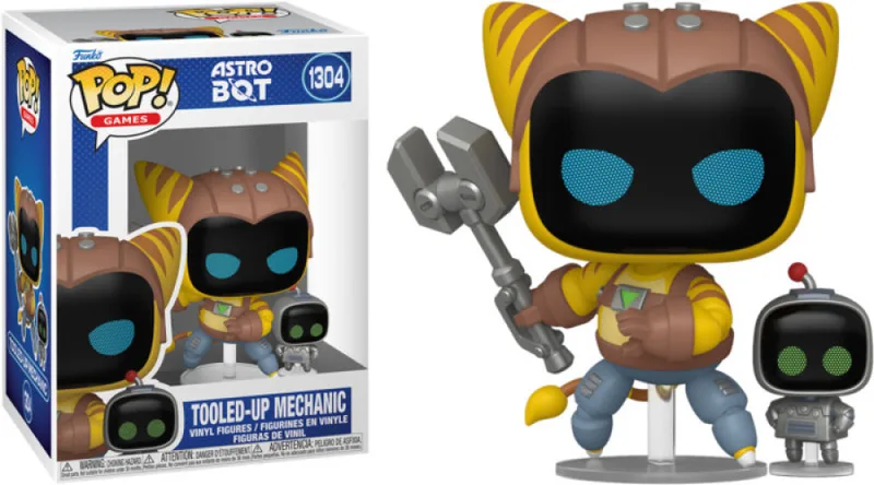 Astro Bot Funko Pop Vinyl: Tooled-Up Mechanic van Funko – productfoto