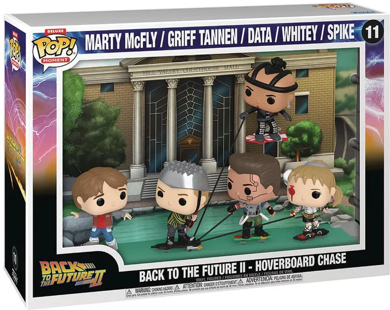 Back To The Future 2 Funko Pop! Moment Vinyl: Marty McFly / Griff Tannen / Data / Whitey / Spike - Hoverboard Chase van Funko – productfoto
