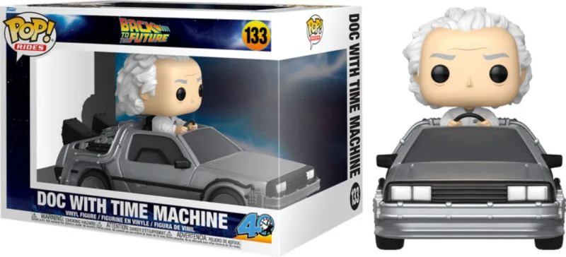 Back to the Future Funko Pop Rides Vinyl: Doc with Time Machine van Funko – productfoto 1 van 2