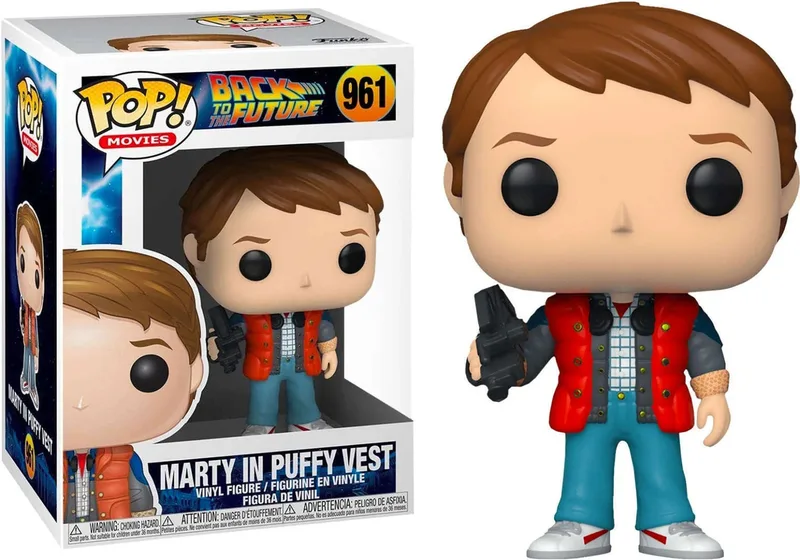 Back to the Future Funko Pop Vinyl: Marty in Puffy Vest van Funko – productfoto 1 van 2