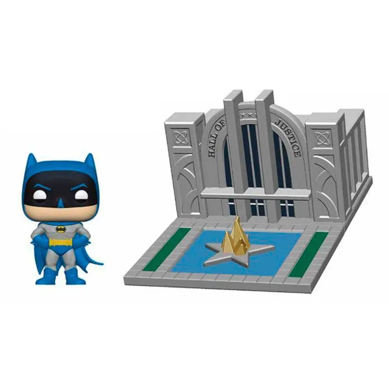Batman 80th Anniversary Funko Pop Vinyl: Batman with the Hall of Justice van Funko – productfoto 2 van 2