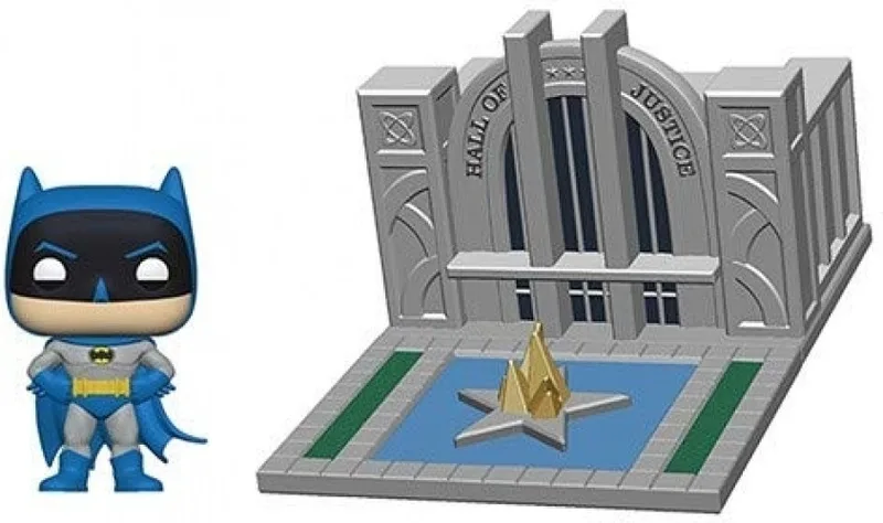 Batman 80th Anniversary Funko Pop Vinyl: Batman with the Hall of Justice van Funko – productfoto 1 van 2