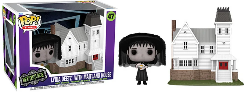Beetlejuice Funko Pop Town Vinyl: Lydia Deetz with Maitland House van Funko – productfoto 1 van 2