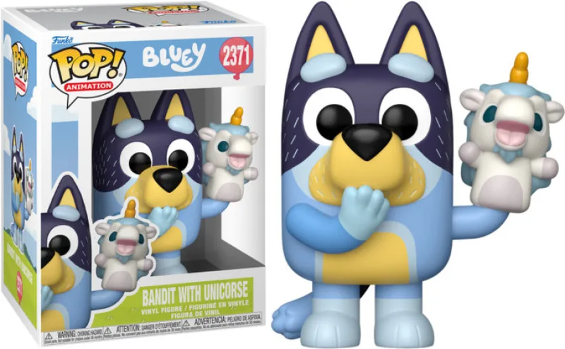 Bluey Funko Pop Vinyl: Bandit with Unicorse by Funko – product photo