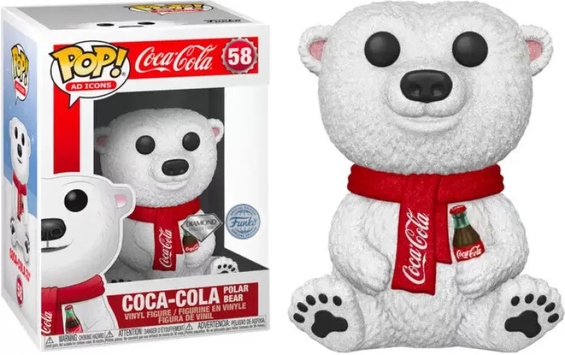 Coca-Cola Funko Pop Vinyl: Coca-Cola Polar Bear (Diamond Collection) van Funko – productfoto
