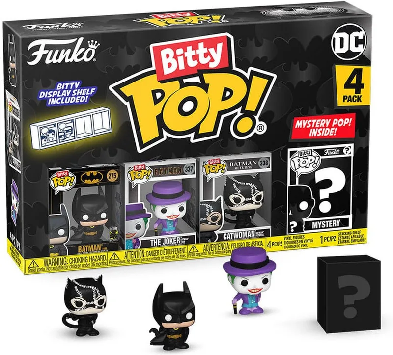 DC Batman Funko Bitty Pop! 4-Pack: Batman / The Joker / Catwoman van Funko – productfoto 1 van 3