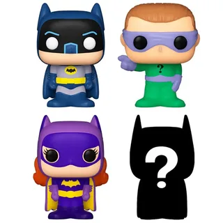 DC Batman Funko Bitty Pop! 4-Pack: Batman / The Riddler / Batgirl van Funko – productfoto 2 van 2