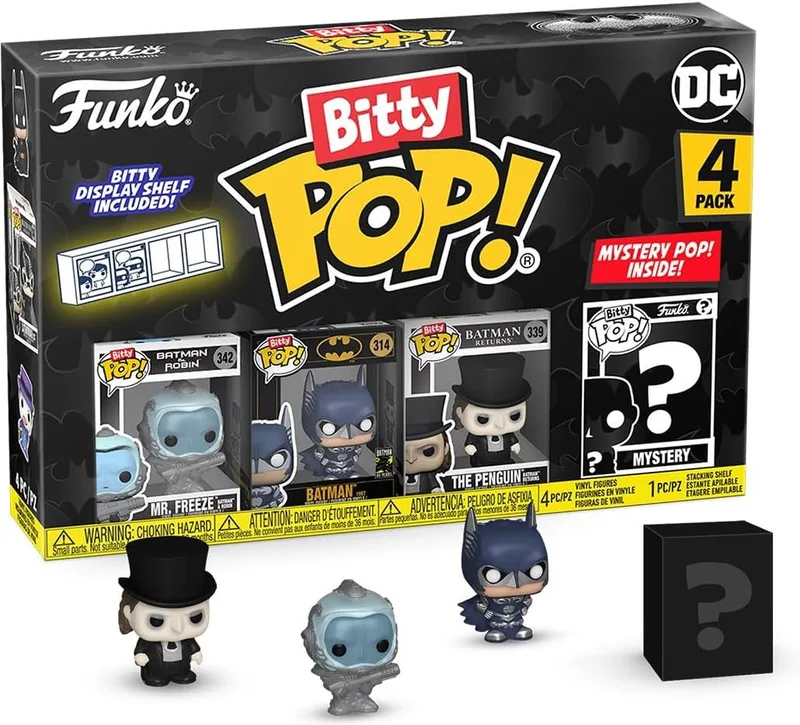 DC Batman Funko Bitty Pop! 4-Pack: Mr. Freeze / Batman / The Penguin van Funko – productfoto 1 van 2