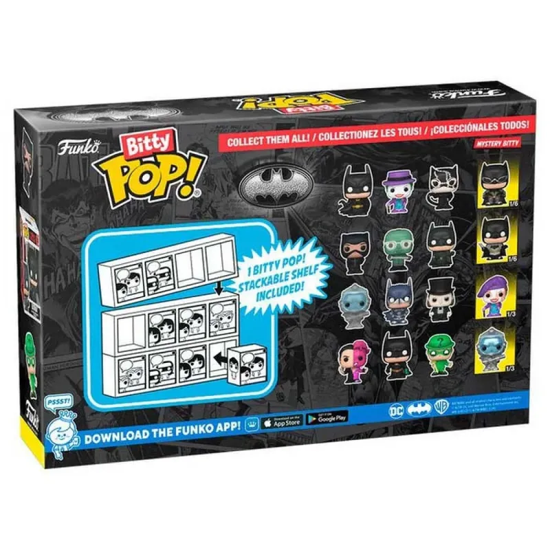 DC Batman Funko Bitty Pop! 4-Pack: Selina Kyle / The Riddler / Batman van Funko – productfoto 2 van 2