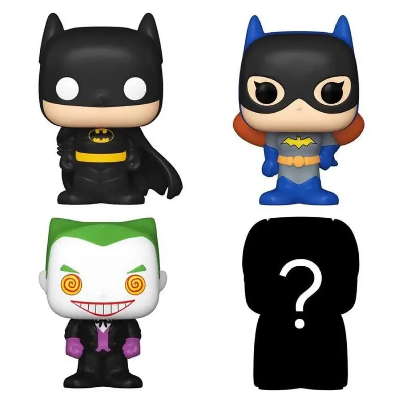 DC Batman Funko Bitty Pop! 4-Pack: The Joker / Batgirl / Batman van Funko – productfoto 2 van 2