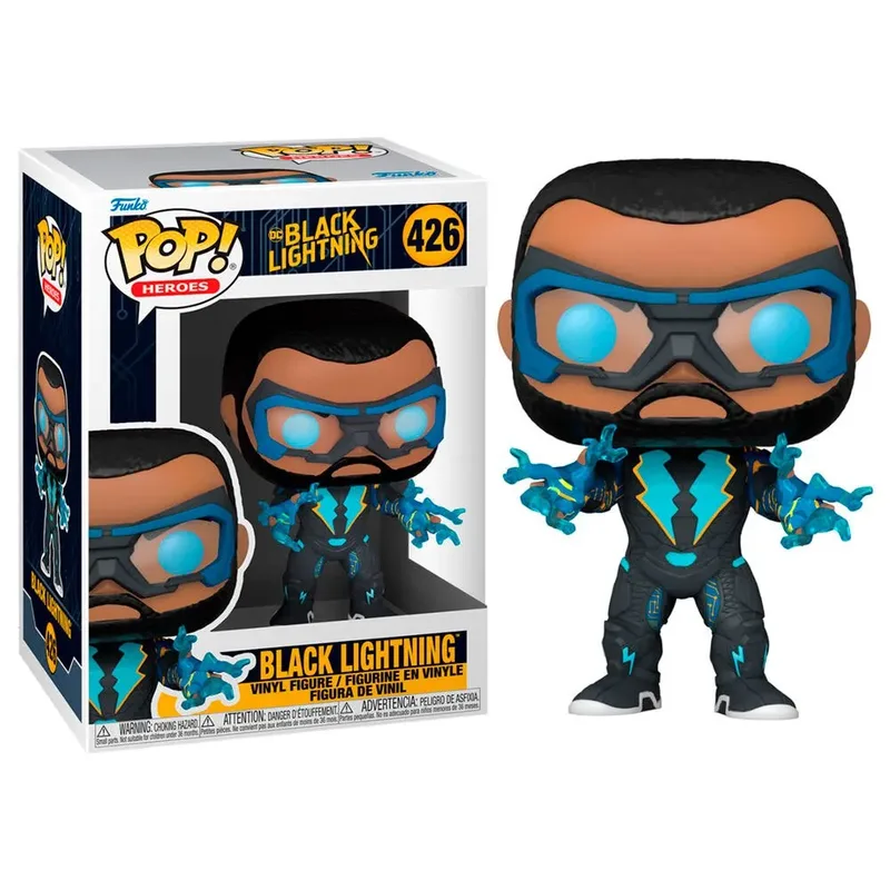 DC's Black Lightning Funko Pop Vinyl: Black Lightning van Funko – productfoto 2 van 3