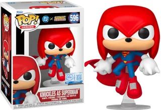 DC x Sonic the Hedgehog Funko Pop Vinyl: Knuckles (Superman) van Funko – productfoto 1 van 2