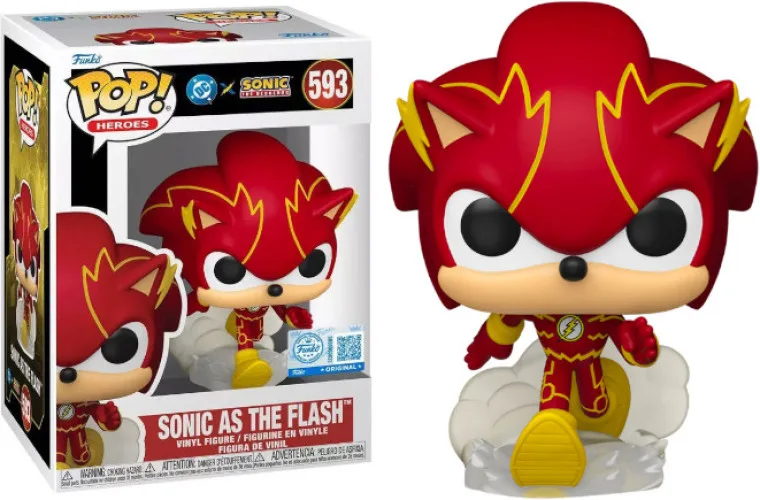 DC x Sonic the Hedgehog Funko Pop Vinyl: Sonic (Flash) van Funko – productfoto