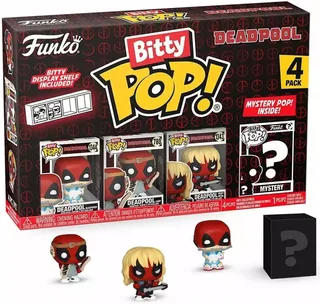Deadpool Funko Bitty Pop! 4-Pack: Deadpool Sleepover / Deadpool LARP / Deadpool Heavy Metal by Funko – product photo 1 of 4