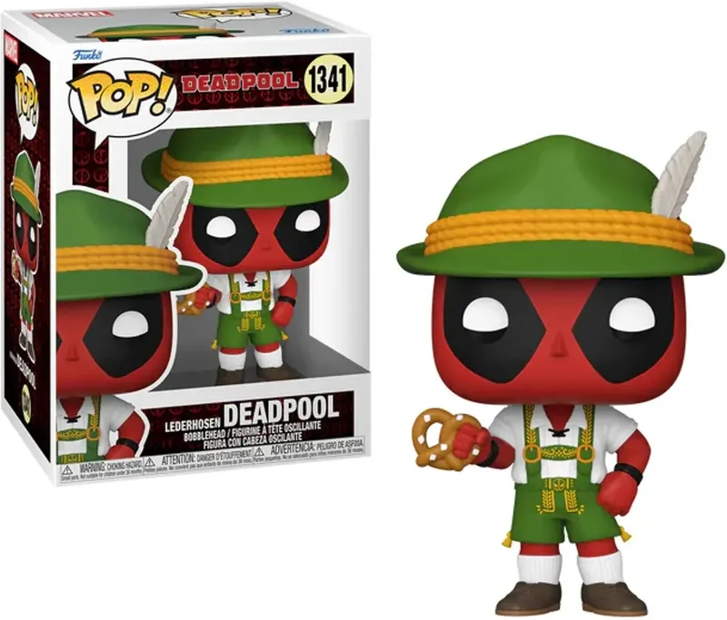 Deadpool Funko Pop Vinyl: Deadpool in Lederhosen van Funko – productfoto