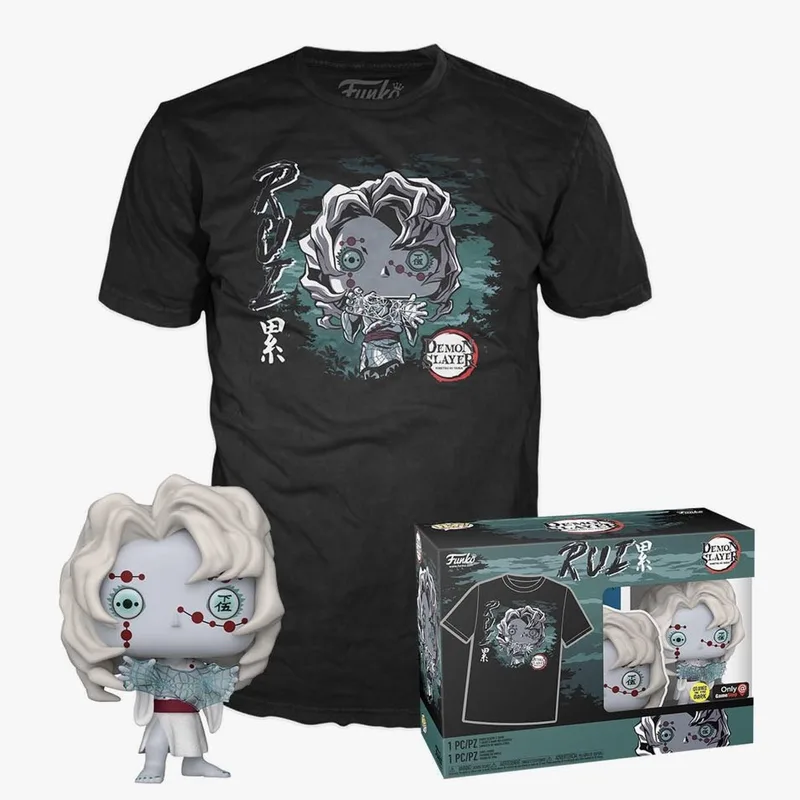 Demon Slayer Funko Pop! Tees & Vinyl - Rui (Exclusive Glow in the Dark Edition) van Funko – productfoto