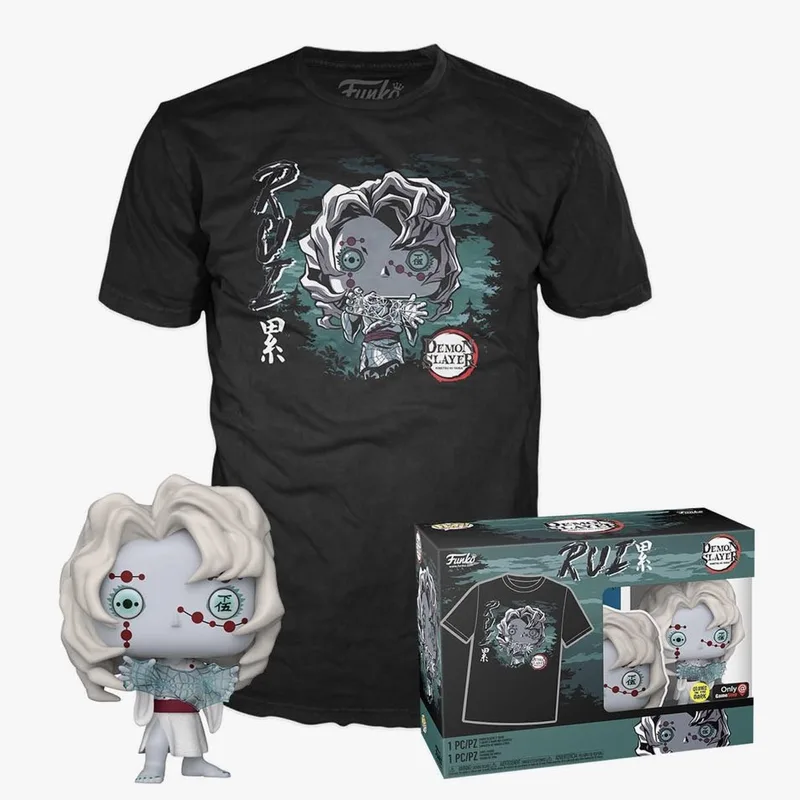Demon Slayer Funko Pop! Tees & Vinyl - Rui (Exclusive Glow in the Dark Edition) van Funko – productfoto