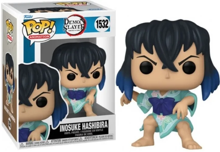 Demon Slayer Kimetsu No Yaiba Funko Pop Vinyl: Inosuke Hashibara (Kimono) van Funko – productfoto 1 van 3