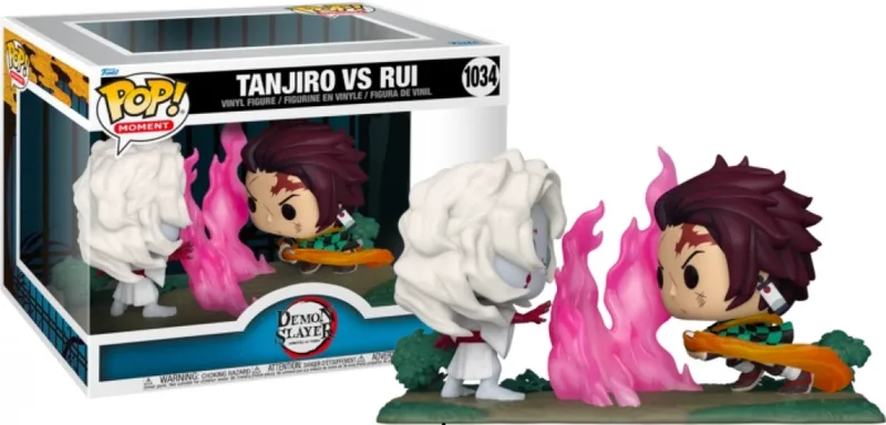 Demon Slayer Kimetsu no Yaiba Pop! Moment Vinyl: Tanjiro vs. Rui van Funko – productfoto 1 van 2