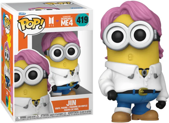 Despicable ME 4 x BTS Funko Pop Vinyl: Jin van Funko – productfoto 1 van 2