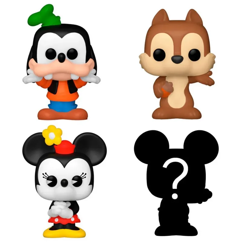 Disney Bitty Pop! 4-Pack: Goofy / Chip / Minnie Mouse by Funko – product photo 2 of 2