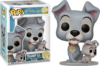Disney Lady and The Tramp Funko Pop Vinyl: Tramp with Puppy van Funko – productfoto 1 van 2