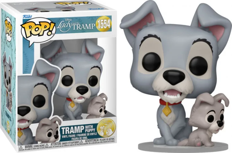 Disney Lady and The Tramp Funko Pop Vinyl: Tramp with Puppy van Funko – productfoto 1 van 2