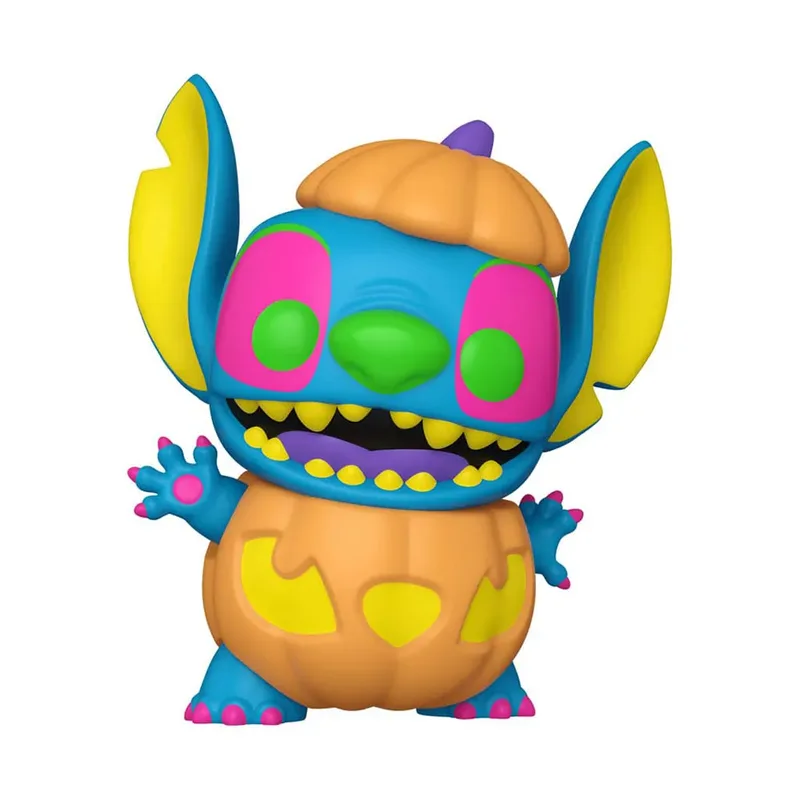 Disney Lilo & Stitch Funko Pop Vinyl: Pumpkin Stitch (Blacklight) van Funko – productfoto 2 van 2