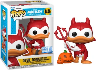 Disney Mickey and Friends Funko Pop Vinyl: Devil Donald with Pumpkin by Funko – product photo 1 of 2