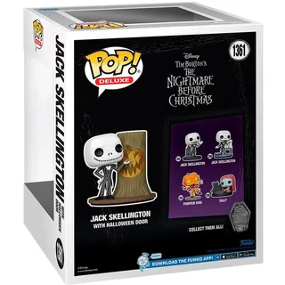 Disney Nightmare Before Christmas Deluxe Funko Pop Vinyl: Jack Skellington with Halloween Door van Funko – productfoto 2 van 3