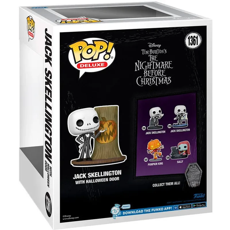 Disney Nightmare Before Christmas Deluxe Funko Pop Vinyl: Jack Skellington with Halloween Door van Funko – productfoto 2 van 3