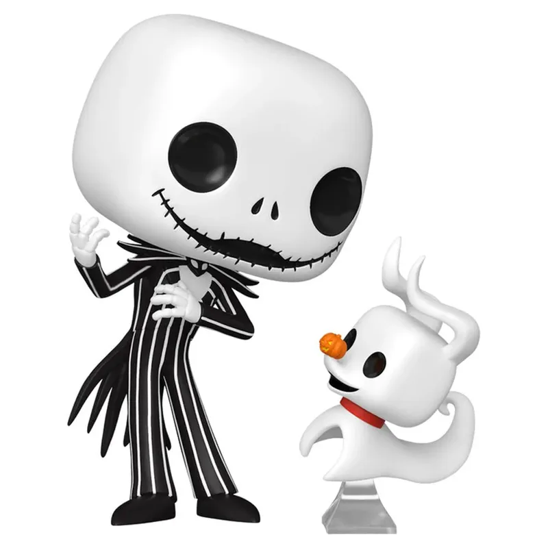 Disney Nightmare Before Christmas Funko Pop Vinyl: Jack Skellington with Zero (1808) van Funko – productfoto 2 van 2
