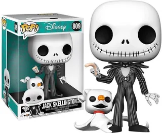 Disney Nightmare Before Christmas Funko Pop Vinyl: Jumbo Jack Skellington with Zero van Funko – productfoto 1 van 2