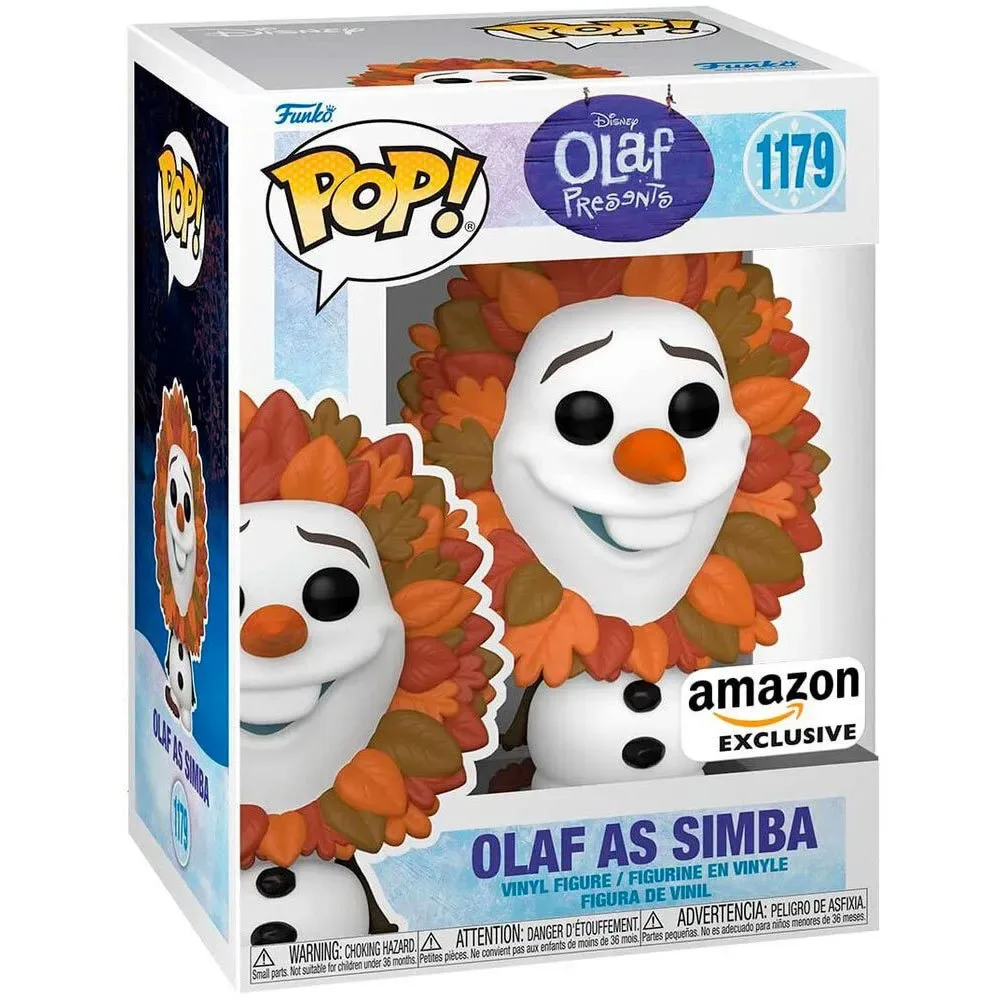 Disney Olaf Præsenterer Olaf Som Simba Eksklusiv Figur fra Funko – produktbillede