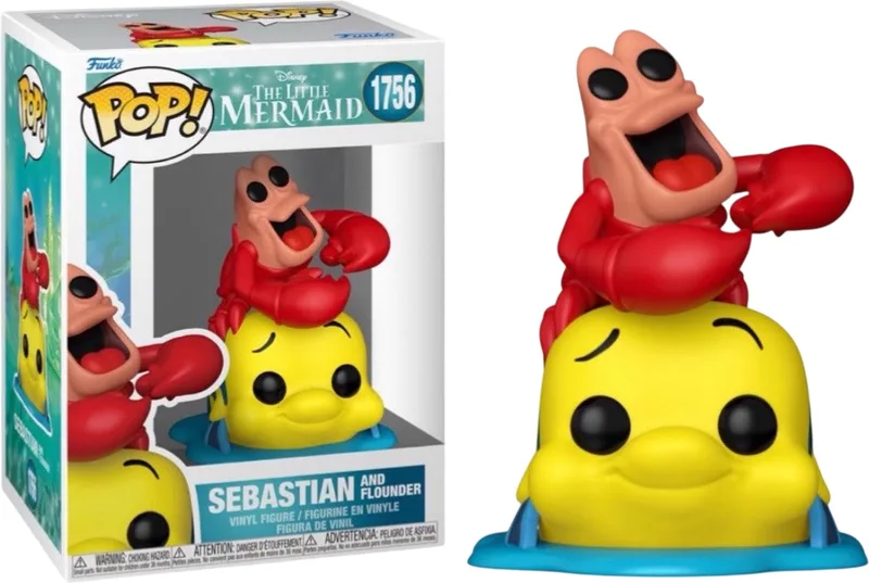 Disney The Little Mermaid Funko Pop Vinyl: Sebastian & Flounder van Funko – productfoto