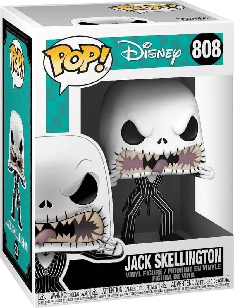Disney the Nightmare Before Christmas Funko Pop Vinyl: Jack Skellington (Scary Face) van Funko – productfoto 1 van 2