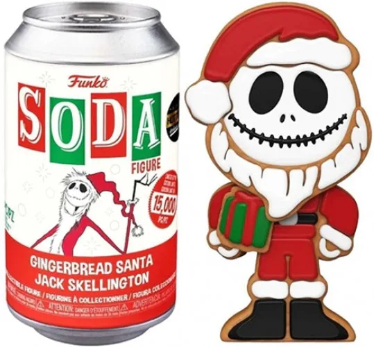 Disney The Nightmare Before Christmas Funko Vinyl Soda: Jack Skellington Gingerbread Santa van Funko – productfoto