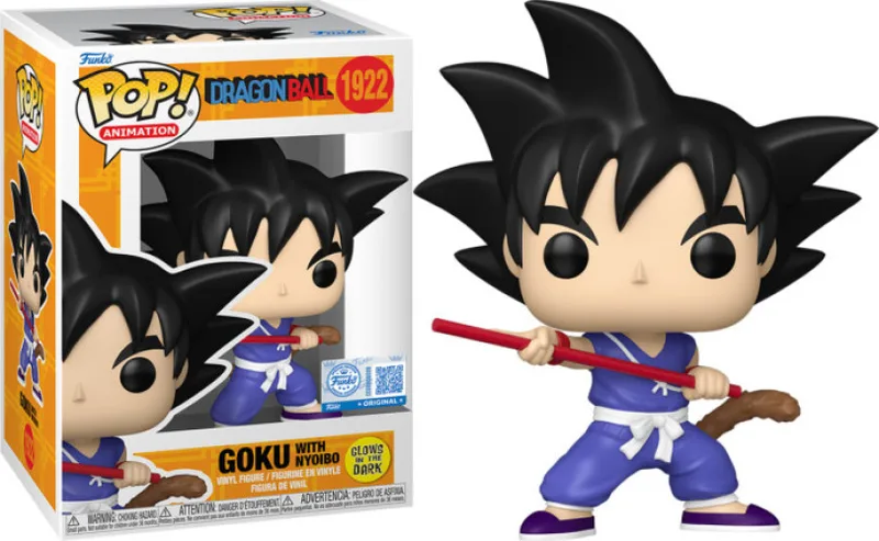 Dragon Ball Funko Pop Vinyl: Goku with Nyoibo (Glow in the Dark) by Funko – product photo