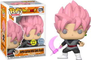 Dragon Ball Super Funko Pop Vinyl: Super Saiyan Rosé Goku Black with Scythe (Glows in the Dark) van Funko – productfoto 1 van 2