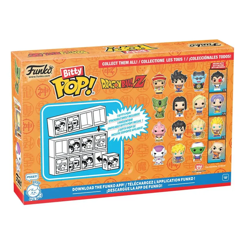 Dragon Ball Z Funko Bitty Pop! 4-Pack: Frieza (4th Form) / Super Saiyan Goku (First Appearance) / Piccolo van Funko – productfoto 3 van 4