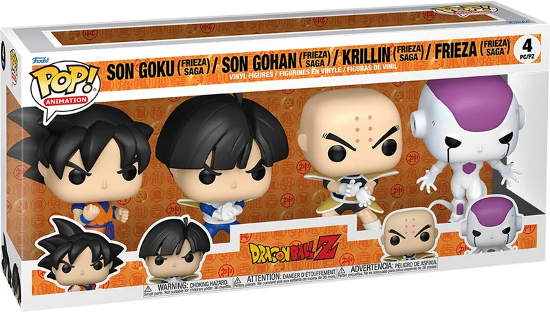 Dragon Ball Z Funko Pop Vinyl 4-Pack: Son Goku / Son Gohan / Krillin / Frieza by Funko – product photo