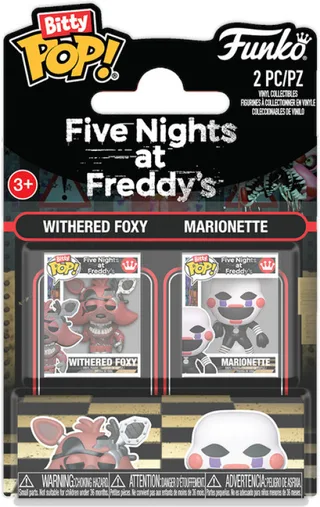 Five Nights at Freddy's Funko Bitty Pop! 2-Pack - Withered Foxy & Marionette Vinyl Figures by Funko – product photo 1 of 2