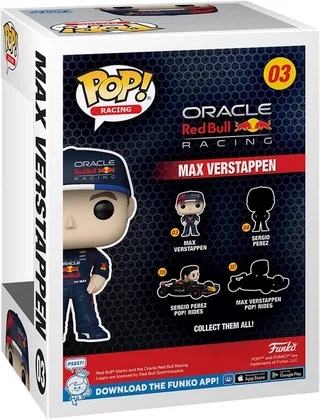 Formula 1 Funko Pop Vinyl: Max Verstappen van Funko – productfoto 3 van 4