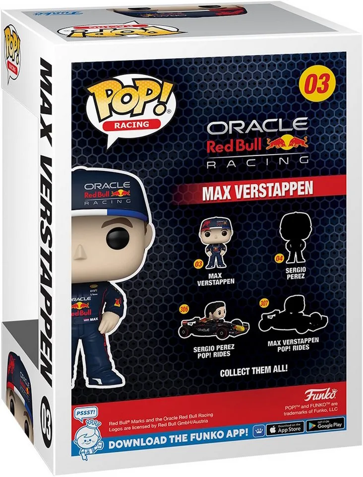Formula 1 Funko Pop Vinyl: Max Verstappen van Funko – productfoto 3 van 4