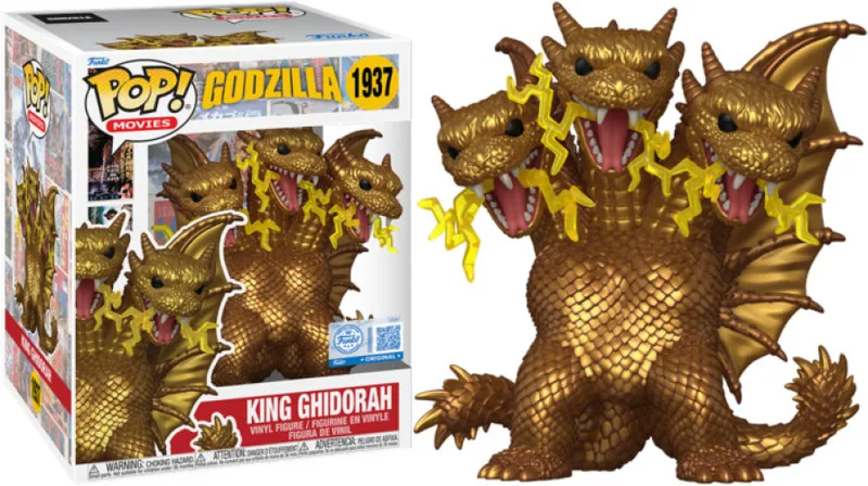 Godzilla Super Sized Funko Pop Vinyl: King Ghidorah van Funko – productfoto 1 van 2