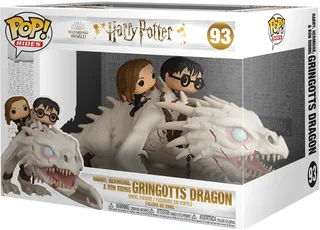 Harry Potter Funko Pop Vinyl: Harry, Hermione & Ron Riding Gringotts Dragon van Funko – productfoto 1 van 2